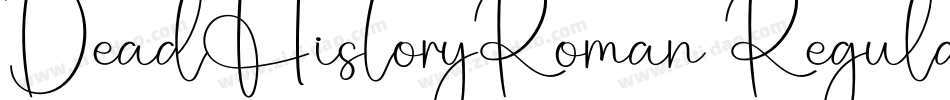 DeadHistoryRoman Regular字体转换